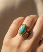 انگشتر فیروزه بلوچی - Image 2